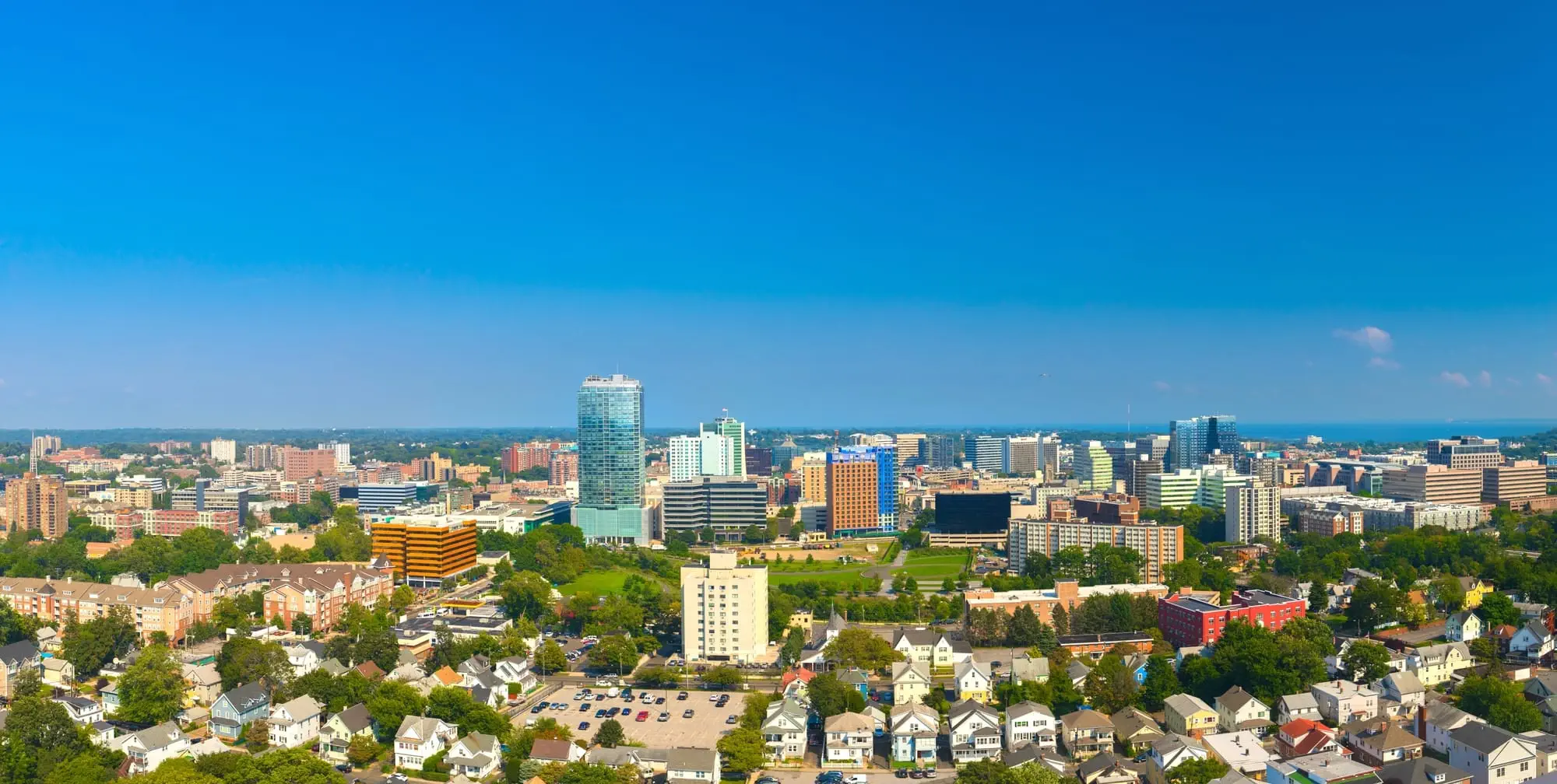 Stamford Connecticut Skyline Aug 2017 Sm